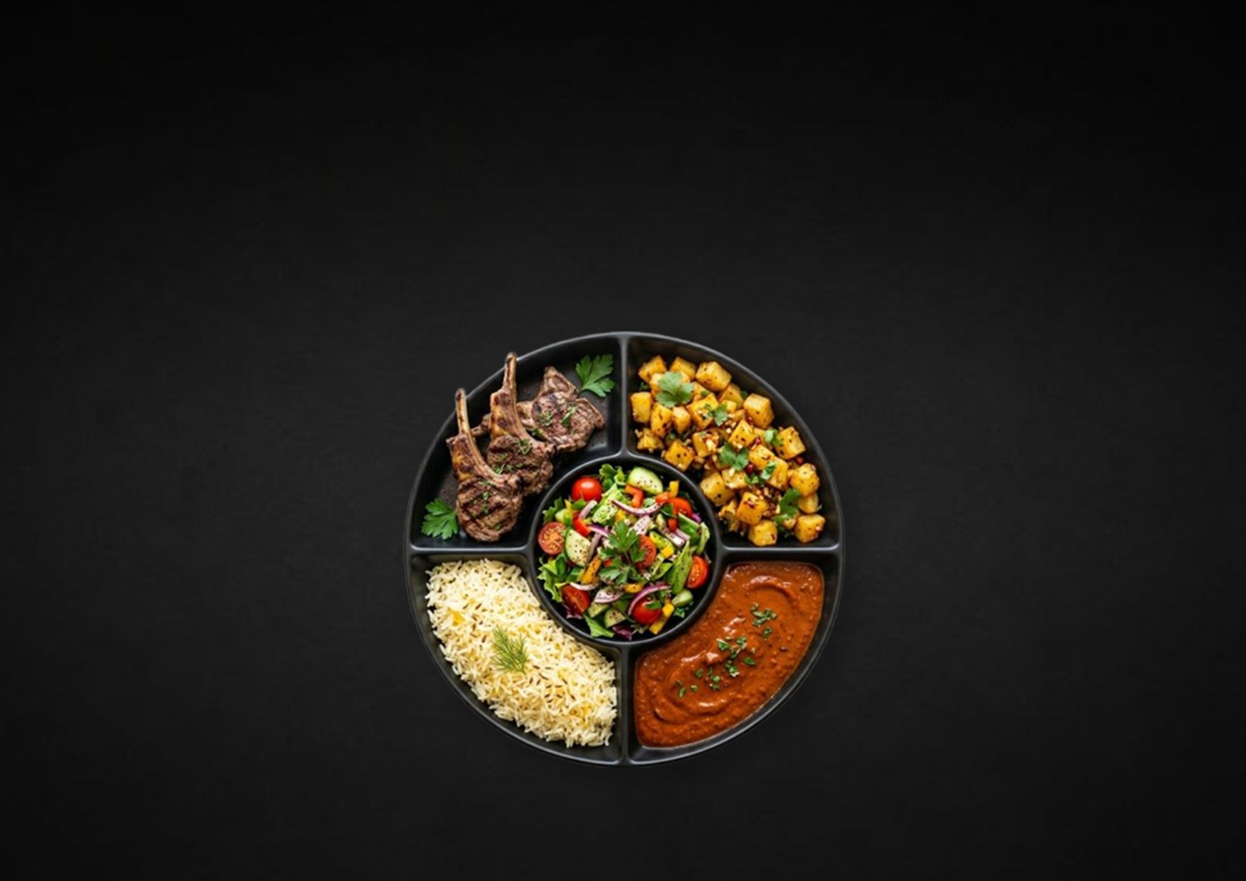 Assiette côtelettes d’agneau