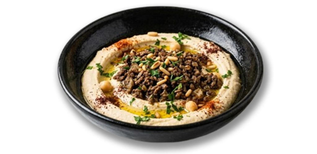 Houmous bi lahme